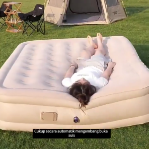 Air bed Outdoor camping moisture-proof bed with electric air pump Foldable portable lazy bed Ergonomic air bed