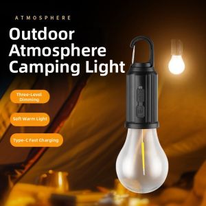 Solar Rechargeable Warm Light Bulb