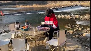 Tat Ming Outdoor Folding Table Aluminum Alloy Camping Picnic Barbecue Table Portable Stall Table Outdoor camping folding table