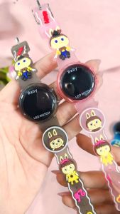 Jam Tangan Anak Digital LED Dengan Tali Karet Lengkap Tombol Lampu Berkedip Terlaris 2025