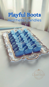 Playful Boot Candle Souvenir | Scented Baby Shoes Candle | Binyag & Baptism Souvenir |Candle