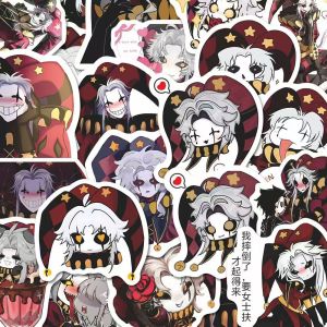 Bandai | 60pcs/set Anime game The Freak Circus stickers Pierrot emojis cartoon stickers Water Cup Computer Skateboard DIY Decals