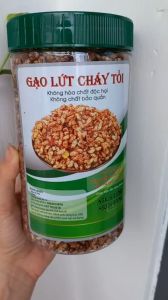 gạo lứt cháy tỏi hũ 300g - gạo lứt giảm cân