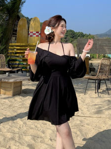 Large Size Thermal Spa Swimsuit Conservatism One-Piece Gathered Chest Steel Support Womens New 2025 Summer Casual Swimsuit