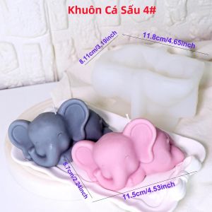 1 Khuôn Silicon Làm Nến Hình Voi 3D Khuôn Thủ Công Làm Đồ Trang Trí Bằng Nhựa Resin Thạch Cao Làm Xà Phòng Thủ Công Trang Trí Nhà Cửa & Quà Tặng