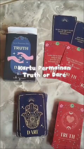 Kartu Permainan Truth or Dare | Game Kartu Tantangan & Pertanyaan Seru Isi 50 Kartu Aesthetic
