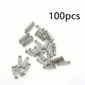 100Pcs Fish Hooks Spring Bait Feeder Lure Trap Fishbait Feeder Tackle Carp Explosion Hooks Jig Fly Fishing Hooks Stainless Steel