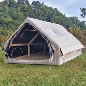 READY STOCK Outdoor Inflatable Tents Windproof Rainproof Portable Large Space Tent Ventilated Thickened Camping Supplies