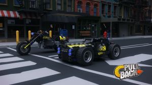 iM.Master Mechanical Master Block Classic Retro Harley Motorcycle Power Vechiles Brick With Pull Back Engine (5801)