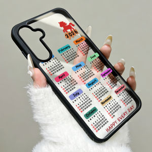 Silicone Calendar Phone Case For Samsung A56 5G Funda A17 A16 A55 A54 A15 A36 A35 A26 A25 A07 A06 A05s A05 A12 A13 A14 A34 Cover