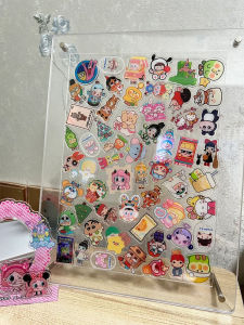 Cute Grain Storage Photo Frame Transparent Colored Paper Gu Mei Display Transparent Picture Frame the Hokey Pokey Custom Acrylic Piece DIY