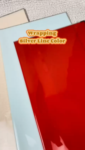 SILVER AND ROSEGOLD LINE COLOR CELLOPHANE WATERPROOF KERTAS BUKET BUNGA (ECER)/ FLOWER WRAP