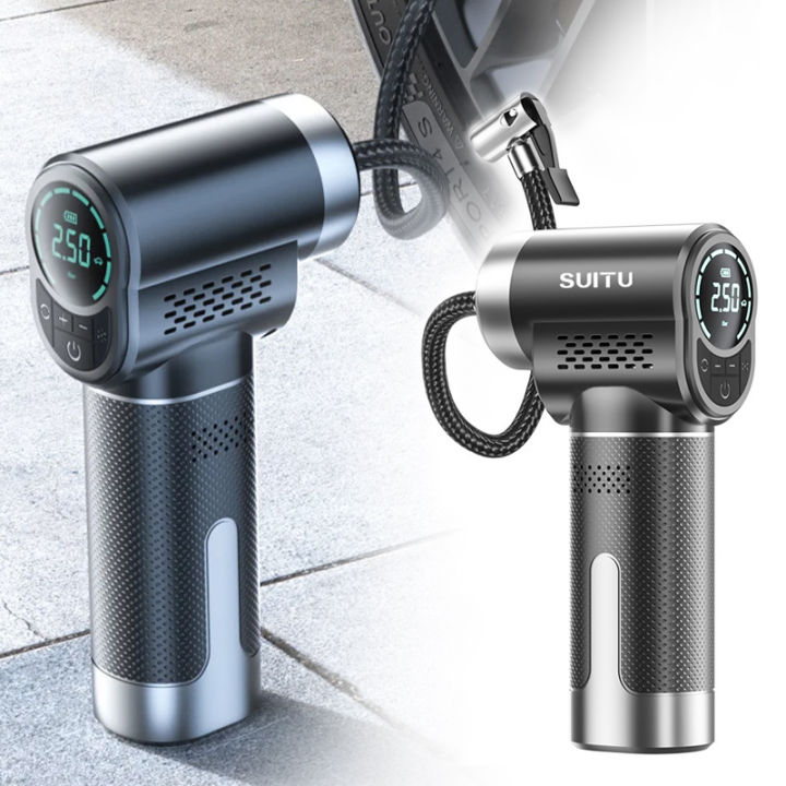 Smart Electric Air Pump 150PSI Wireless Car Air Compressor Car Tire Inflator Air Compressor for Motorcycle Bike Inflatable Pump