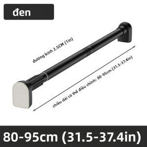 Thanh Rèm Tắm Bằng Thép Không Gỉ Có Thể Điều Chỉnh Giá Phơi Quần Áo Dạng Kéo Dài Không Cần Khoan Thân Kim Loại Thân Thiện Với Môi Trường Cho Phòng Giặt Và Phòng Tắm