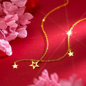 Everhoney Dây Chuyền Vàng 18K Ngôi Sao Lấp Lánh Vòng Cổ Mặt Dây Chuyền Đáng Yêu Quà Tặng Tốt Nhất Cho Nữ Cô Gái