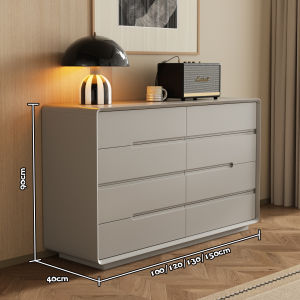 Italian Minimalist Wooden Chest for Bedroom and Living Room Storage