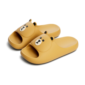 PUXI | Cute Bear Family Style Anti-slip & Odor Resistant Childrens Slippers