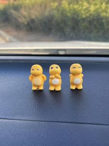 Cute Car Decoration: Dragon Vehicle Center Console, Doll Cure Series Car Interior, Mini Small Milk Blocks, and Internet Celebrity Female Influence