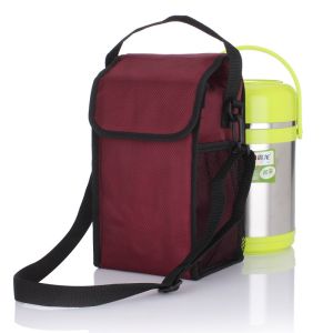 Insulated Lunch Bag Portable Bento Box Bag Waterproof Food Container Holder Japanese Style Family Storage Organizer