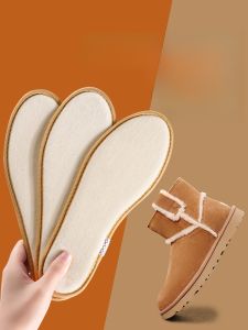 XIANZHAO | แผ่นรองรองเท้าบู๊ตหนาระบายความชื้นแบบหนาสำหรับผู้หญิง UGG Snow Velvet Cotton อบอุ่น หนา สวมใส่สบาย ทนทานต่อการเดินนานๆ