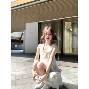Elegant Peter Pan Collar Sleeveless Dress