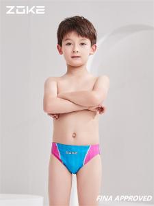 ZOKE Boy Swimming Trunks Fina Approved Training Swimsuit Kid  Junior Professional Competitive Swim Briefs Children Sporty Swimwear