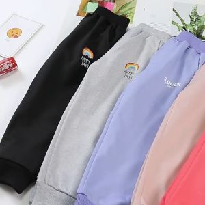 ส่งจากไทย กางเกงขายาวมีกระเป๋ากางเกง CK111 สีพื้น มีsize 80-150 (1-9 ขวบ)