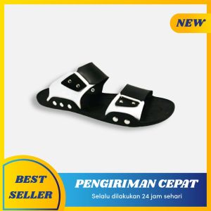 SANDAL SLOP PRIA SIZE 39-43 SENDAL KULIT TERBARU TERLARIS TAHAN AIR ANTI SELIP