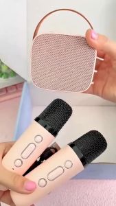 Speaker Bluetooth MINI KARAOKE 1set 2 Mic & 1set 1 MIC K1 Portable With Mic Bluetooth