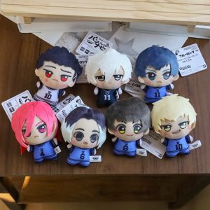 Bandai | 10cm blue prison plush stuffed doll pendant K-series teacher Lin M Royal Shadow Ling Wang doll cartoon bag pendant key chain.