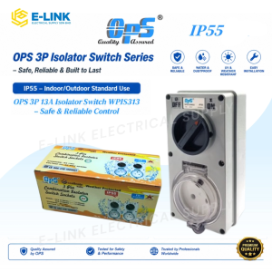 OPS 3P Isolator Switch WPIS313/WPIS320/WPIS332 13A 20A 32A IP55/IP66