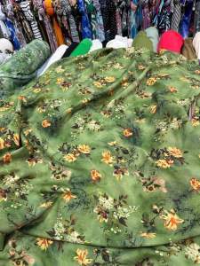 Vải linen lụa họa tiết hoa sang trọng .Khổ vải 15m