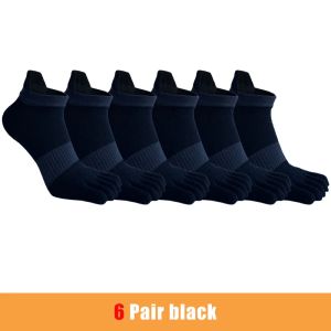 1/6 Pairs Mans Toe Socks Sports Fitness Cotton Compression Mesh Cycling Travel Outdoor Hiking Five Finger Socks Large Plus Size