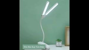 Đèn Bàn Kẹp Tích Điện DB-T17 ĐôiDB-T23 Đơn - Dung Lượng Pin 1200mAh - 3 Chế Độ Sáng - Tăng Giảm Ánh Sáng - Bảo Hành 1 Năm - CÓ VIDEO