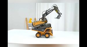 PK Toy R/C 1 รถบังคับวิทยุก่อสร้าง รถแมคโครบังคับ รถเครน ไซส์ใหญ่ กระบวยเหล็ก รถตักดิน รีโมทบังคับไร้สาย 2