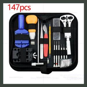 147pcs Watch Repair Tools Kit Watchmaker Case Opener Set Professional Jewelry Clock Repair Kit for Home Shop Repair