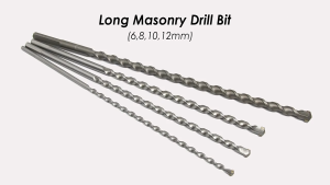 GOUPDO 1Pcs Penetrating The Wall Impact Drill Bit 300/350mm Triangle Shank Twist Drill Bit Extra Long Tungsten Carbide Tip For Masonry Concrete