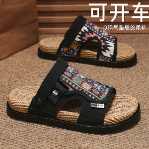 Mens Summer Casual Beach Sandals 2025 New Style High-End Sensation Outdoor Wear Anti-Slip Sporty Drive-Two-Way Wear