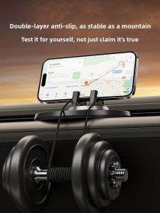 HELLOLEIBOO | Leibon Car Phone Holder Navigation Anti-slip Fixed Support Modern Style Gravity Clamp Magnetic Absorption Sticky Pad Suction Cup