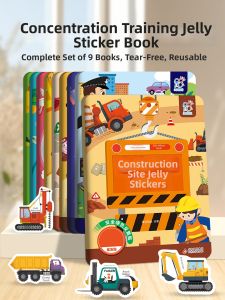 XIAOSHUGUOGUO | Cartoon Educational Stickers Book for Boys Aged 03-6 on Transportation