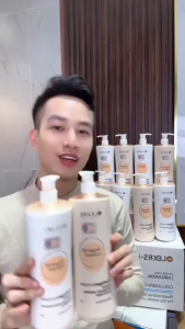 Dầu gội xả phục hồi chống rụng tóc Olexrs Hair Salon Cam 500ML Phiên Bản 2024