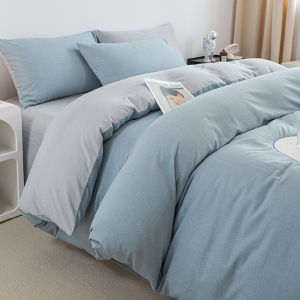 Pure Color 100% Cotton Four-Piece Set