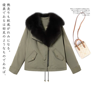 Thickened White Duck down Parka Coat Fox Fur Collar Detachable Womens Premium Winter Outerwear Tagkita Brand Korean Style