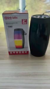 2023 New S12 Pro Wireless Bluetooth 5.3 Speakers RGB Ambient Light Powerful Portable Sound Box Subwoofer MP3 Player Sound System LED Lights