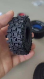 RS | Lốp Cao Su Siêu Mềm Dính RED SPDIER 4 Chiếc Kích Thước 1.3 Inch Dành Cho Xe RC Crawler Tỷ Lệ 1/18 Nâng Cấp Bánh Xe Tương Thích Với TRX4M FCX24 AX24