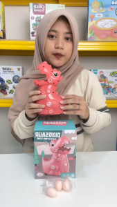 Mainan Anak DINOSAUR ROTATING CAR Mainan Dino Lampu & Musik Dino Telur Mainan Anak Perempuan - Mainan Anak Laki Laki