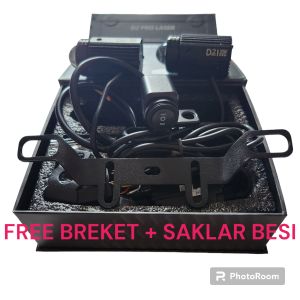 LAMPU TEMBAK LASER D2 PRO 20 WATT+BREKET+SAKLAR BULLAES HII LO WHITE YELLOW PRODUK ORIGINAL