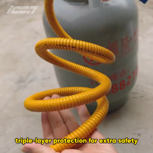 ICON Gas pipe natural liquefied gas hose household explosion-proof pipe gas stove pipe special stainless steel metal connection pipe