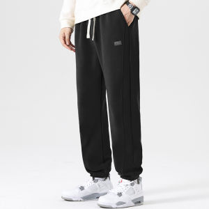 VIPIN | Mens Thickened Fleece Nano Velvet Windproof Sports Pants Autumn Winter Large Size Cuffed Sweatpants Fashionable Urban Style