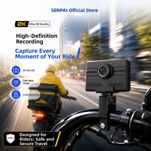 SENPAI | 2K HD Waterproof Wiring-Free Motorcycle Dashcam